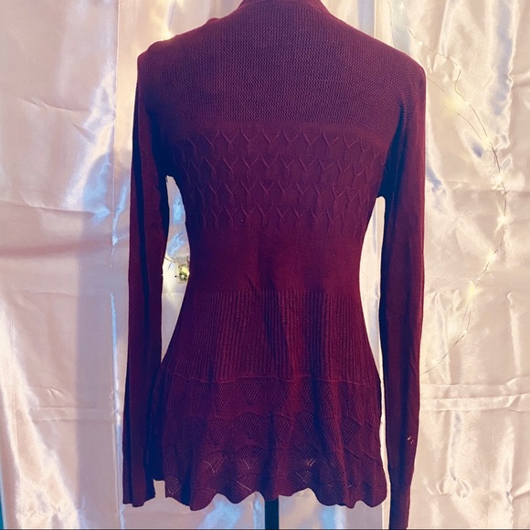 ✨Burgundy cardigan - Picture 2 of 6